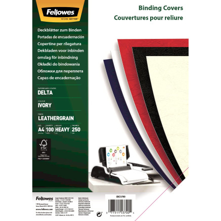 Fellowes 5370004 matériel de reliure A4 Papier Ivoire 100 pièce(s)