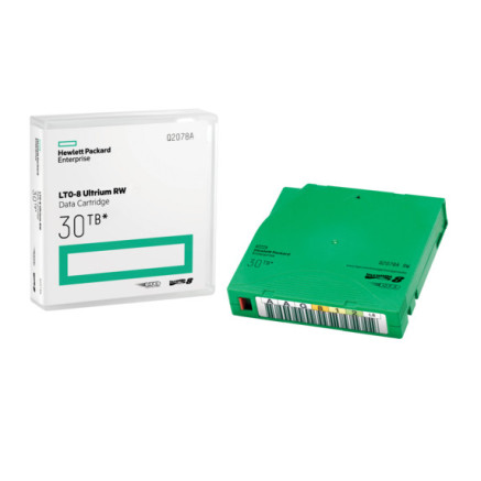 HPE LTO-8 Ultrium 30TB RW Data Cartridge Bande de données vierge 12 To 1,26 cm