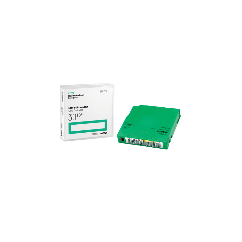 HPE LTO-8 Ultrium 30TB RW Data Cartridge Bande de données vierge 12 To 1,26 cm