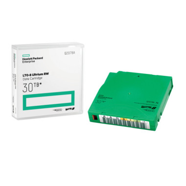 HPE LTO-8 Ultrium 30TB RW Data Cartridge Bande de données vierge 12 To 1,26 cm