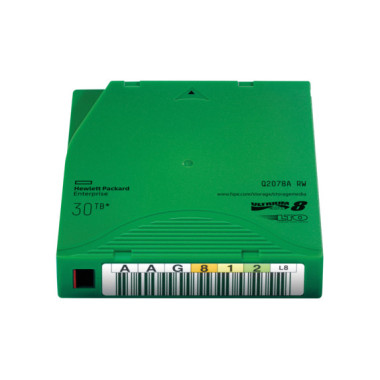 HPE LTO-8 Ultrium 30TB RW Data Cartridge Bande de données vierge 12 To 1,26 cm