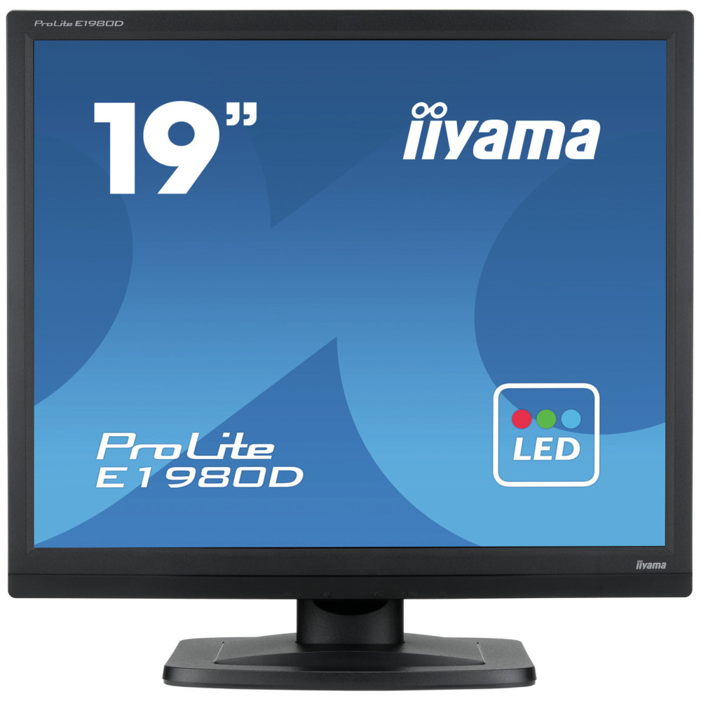 iiyama ProLite E1980D-B1 LED display 48,3 cm (19") 1280 x 1024 pixels XGA Noir iiyama ProLite E1980D-B1 LED display 48,3 cm (19") 1280 x 1024 pixels XGA Noir