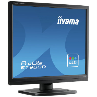 iiyama ProLite E1980D-B1 LED display 48,3 cm (19") 1280 x 1024 pixels XGA Noir