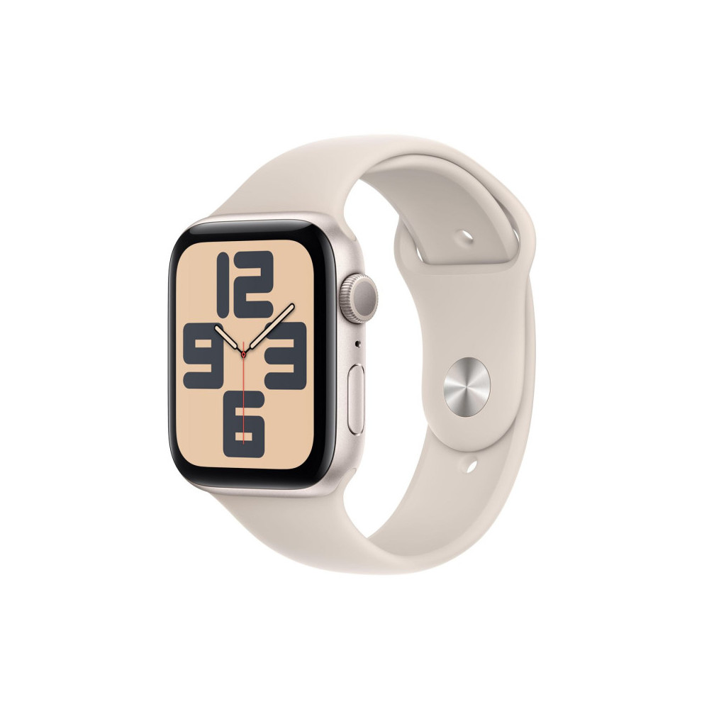 Apple Watch SE (GPS) - 2e g n ration - 44 mm - aluminium droit - montre intelligente avec bande sport - fluoro lastom re - dr