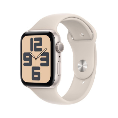 Apple Watch SE (GPS) - 2e g n ration - 44 mm - aluminium droit - montre intelligente avec bande sport - fluoro lastom re - dr