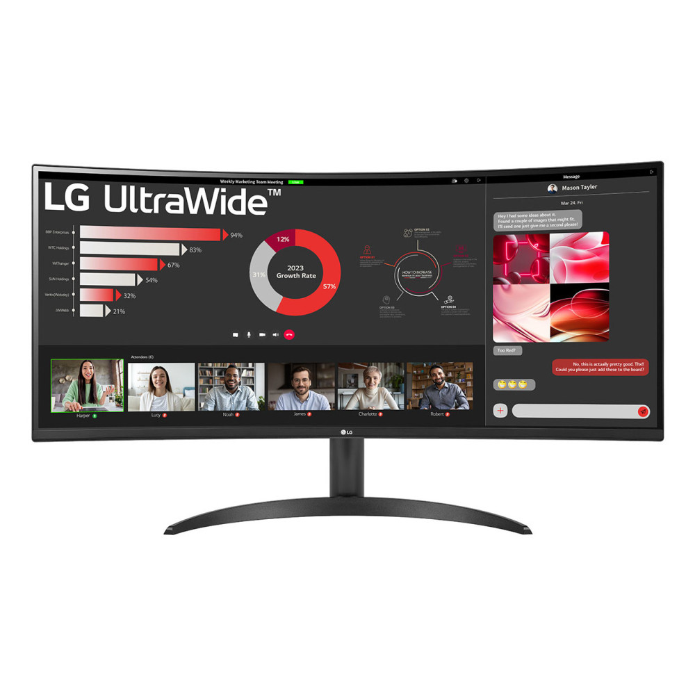 LG 34WR50QK-B écran plat de PC 86,4 cm (34") 3440 x 1440 pixels Wide Quad HD Noir LG 34WR50QK-B écran plat de PC 86,4 cm (34") 3440 x 1440 pixels Wide Quad HD Noir