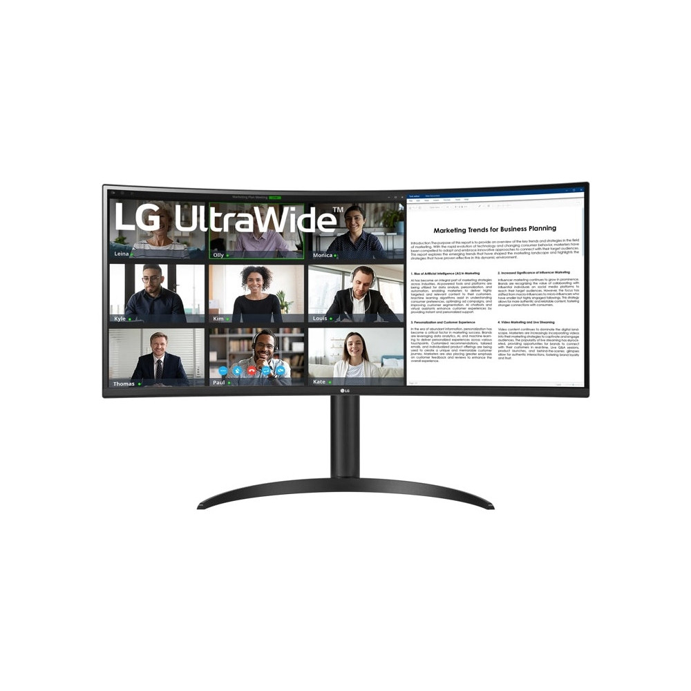 LG 34WR55QK-B écran plat de PC 86,4 cm (34") 3440 x 1440 pixels Wide Quad HD Noir LG 34WR55QK-B écran plat de PC 86,4 cm (34") 3440 x 1440 pixels Wide Quad HD Noir