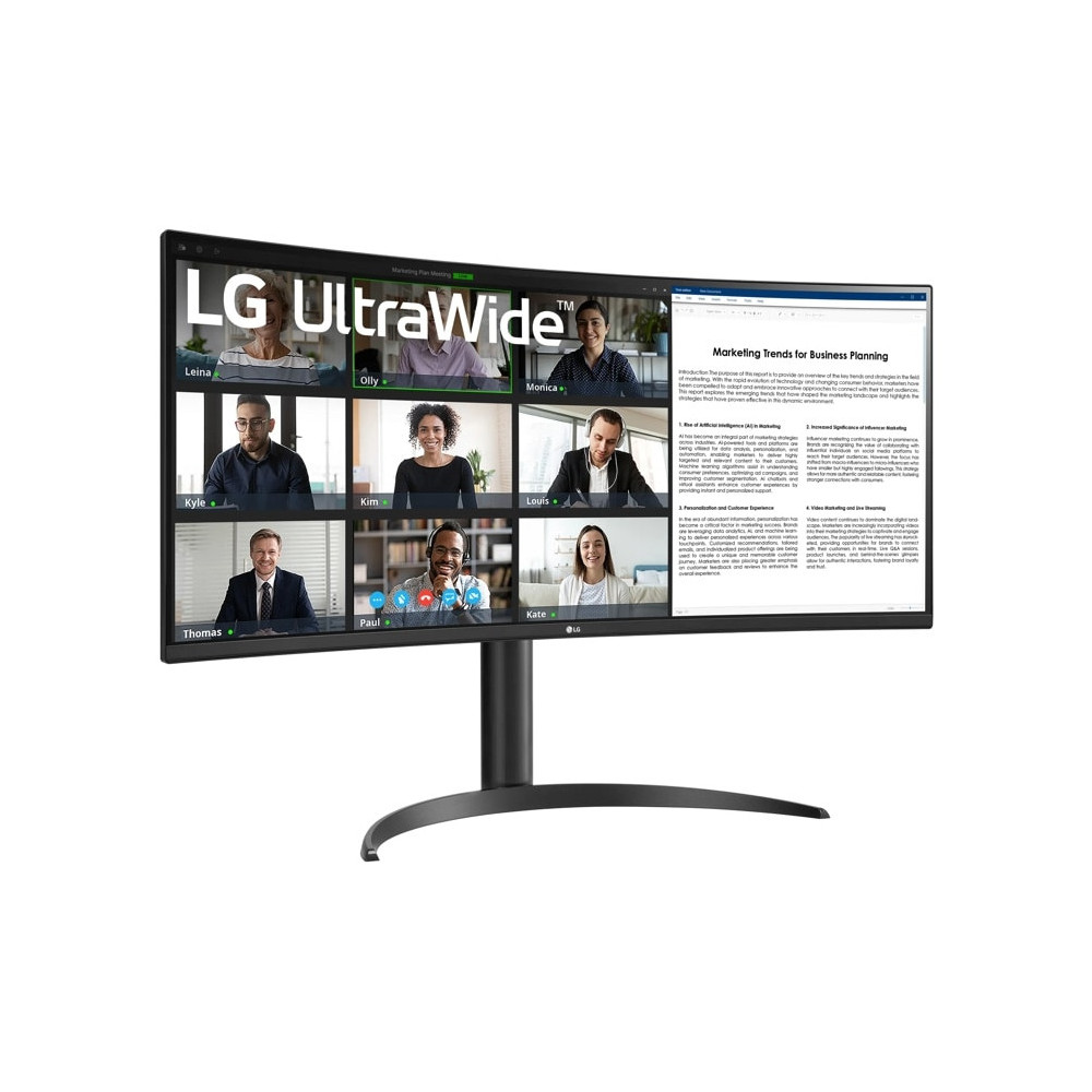 LG 34WR55QK-B écran plat de PC 86,4 cm (34") 3440 x 1440 pixels Wide Quad HD Noir