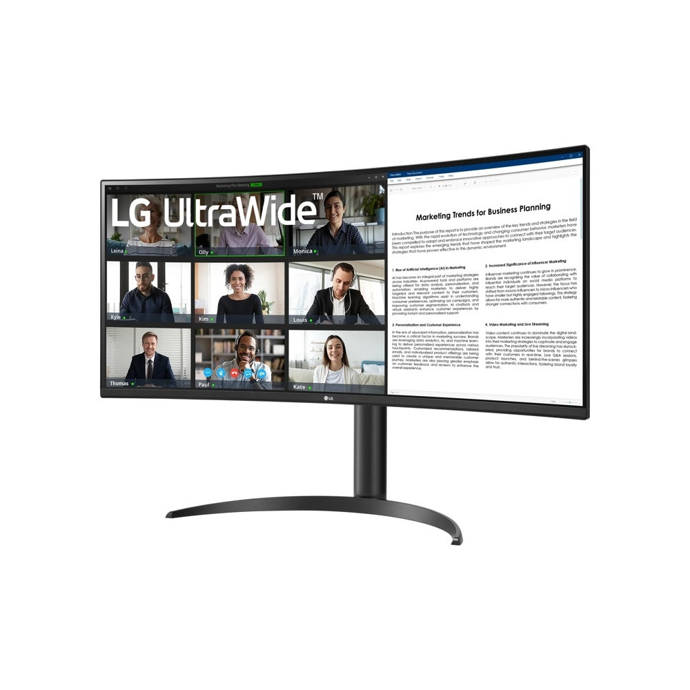 LG 34WR55QK-B écran plat de PC 86,4 cm (34") 3440 x 1440 pixels Wide Quad HD Noir