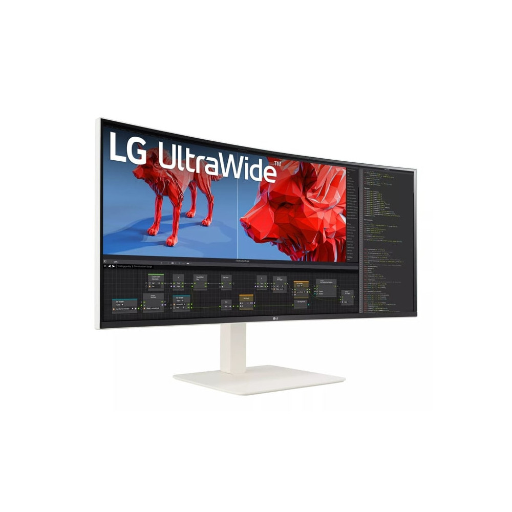 LG 38WR85QC-W écran plat de PC 96,5 cm (38") 3840 x 1600 pixels UltraWide Quad HD LCD Blanc