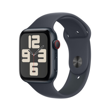 Apple Watch SE (GPS + Cellular) - 2e g n ration - 44 mm - aluminium minuit - montre intelligente avec bande sport - fluoro la