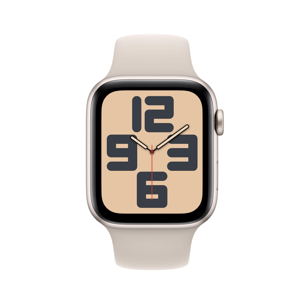 Apple Watch SE (GPS) - 2e g n ration - 44 mm - aluminium droit - montre intelligente avec bande sport - fluoro lastom re - dr