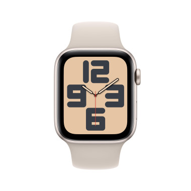 Apple Watch SE (GPS) - 2e g n ration - 44 mm - aluminium droit - montre intelligente avec bande sport - fluoro lastom re - dr