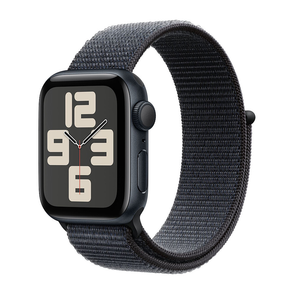 Apple Watch SE (GPS) - 2e g n ration - 40 mm - aluminium minuit - montre intelligente avec boucle sport - deux couches de mat