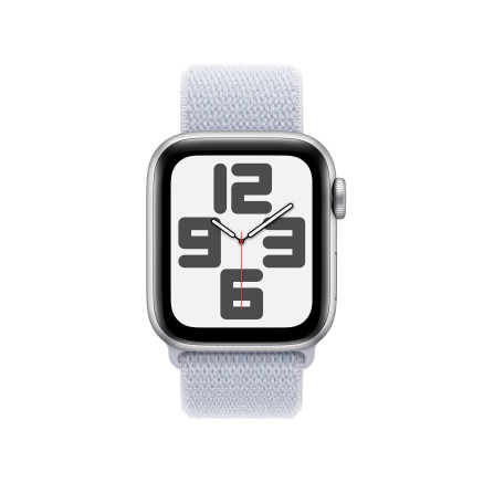 Apple Watch SE (GPS) - 2e g n ration - 40 mm - aluminium argent  - montre intelligente avec boucle sport - deux couches de ma