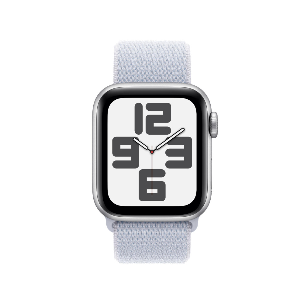 Apple Watch SE (GPS) - 2e g n ration - 40 mm - aluminium argent  - montre intelligente avec boucle sport - deux couches de ma