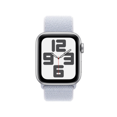 Apple Watch SE (GPS) - 2e g n ration - 40 mm - aluminium argent  - montre intelligente avec boucle sport - deux couches de ma