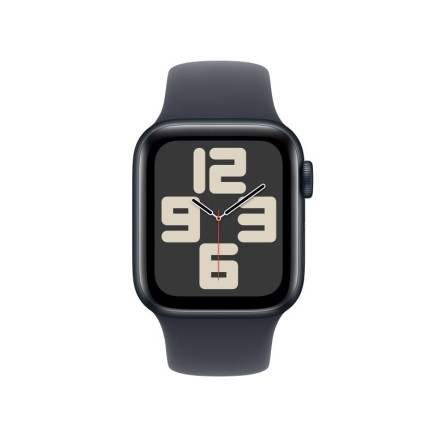 Apple Watch SE (GPS) - 2e g n ration - 40 mm - aluminium minuit - montre intelligente avec bande sport - fluoro lastom re - m