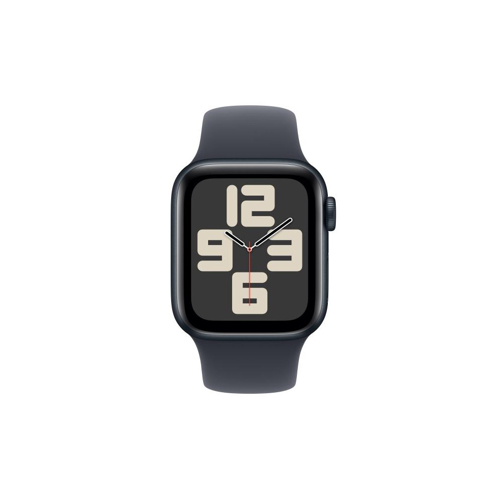 Apple Watch SE (GPS) - 2e g n ration - 40 mm - aluminium minuit - montre intelligente avec bande sport - fluoro lastom re - m