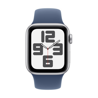 Apple Watch SE (GPS) - 2e g n ration - 40 mm - aluminium argent  - montre intelligente avec bande sport - fluoro lastom re -