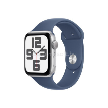 Apple Watch SE (GPS) - 2e g n ration - 44 mm - aluminium argent  - montre intelligente avec bande sport - fluoro lastom re -