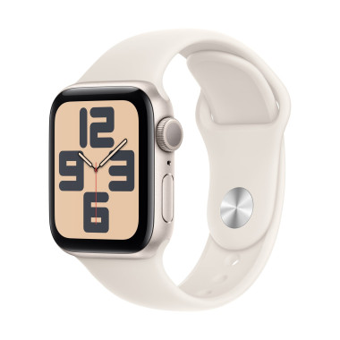 Apple Watch SE (GPS) - 2e g n ration - 40 mm - aluminium droit - montre intelligente avec bande sport - fluoro lastom re - dr