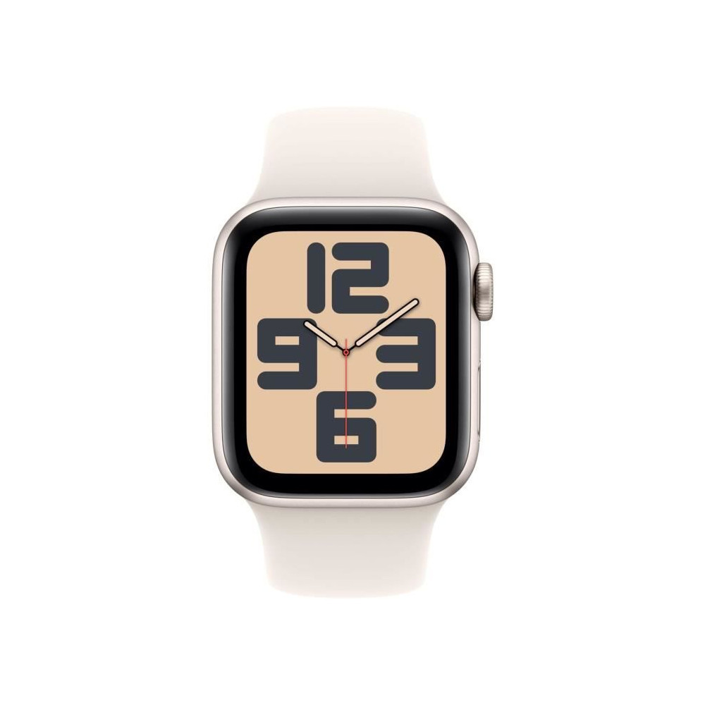 Apple Watch SE (GPS) - 2e g n ration - 40 mm - aluminium droit - montre intelligente avec bande sport - fluoro lastom re - dr