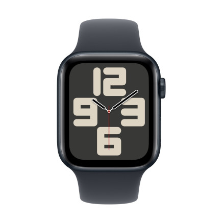 Apple Watch SE (GPS) - 2e g n ration - 44 mm - aluminium minuit - montre intelligente avec bande sport - fluoro lastom re - m
