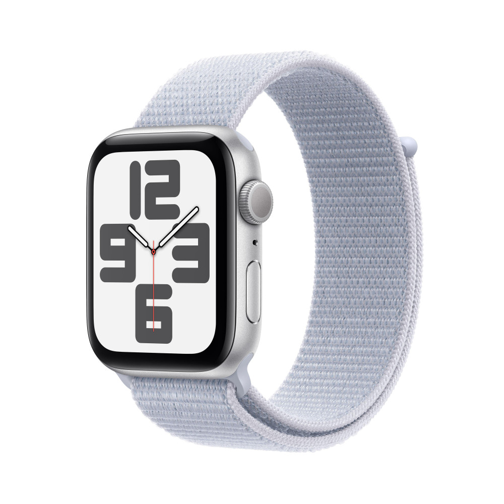 Apple Watch SE (GPS) - 2e g n ration - 44 mm - aluminium argent  - montre intelligente avec boucle sport - deux couches de ma