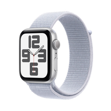 Apple Watch SE (GPS) - 2e g n ration - 44 mm - aluminium argent  - montre intelligente avec boucle sport - deux couches de ma