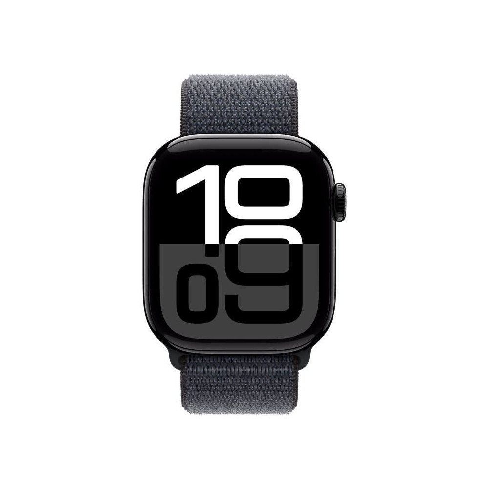 Apple Watch Series 10 (GPS) - 42 mm - aluminium noir jais - montre intelligente avec boucle sport - deux couches de mati res