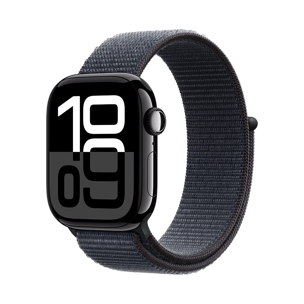 Apple Watch Series 10 (GPS) - 42 mm - aluminium noir jais - montre intelligente avec boucle sport - deux couches de mati res