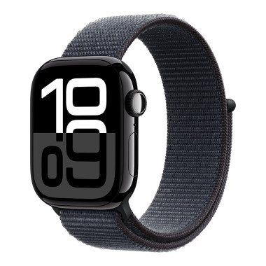 Apple Watch Series 10 (GPS) - 42 mm - aluminium noir jais - montre intelligente avec boucle sport - deux couches de mati res