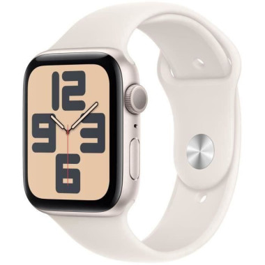 Apple Watch SE (GPS) - 2e g n ration - 44 mm - aluminium droit - montre intelligente avec bande sport - fluoro lastom re - dr