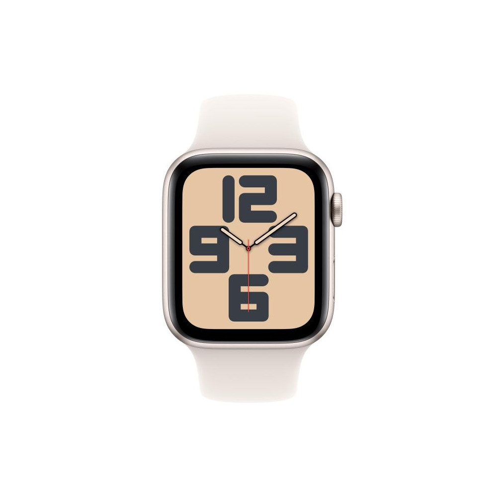 Apple Watch SE (GPS) - 2e g n ration - 44 mm - aluminium droit - montre intelligente avec bande sport - fluoro lastom re - dr