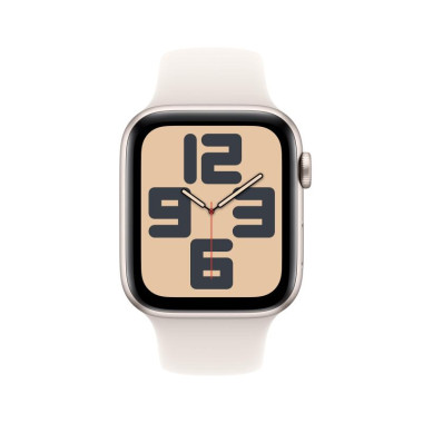 Apple Watch SE (GPS) - 2e g n ration - 44 mm - aluminium droit - montre intelligente avec bande sport - fluoro lastom re - dr