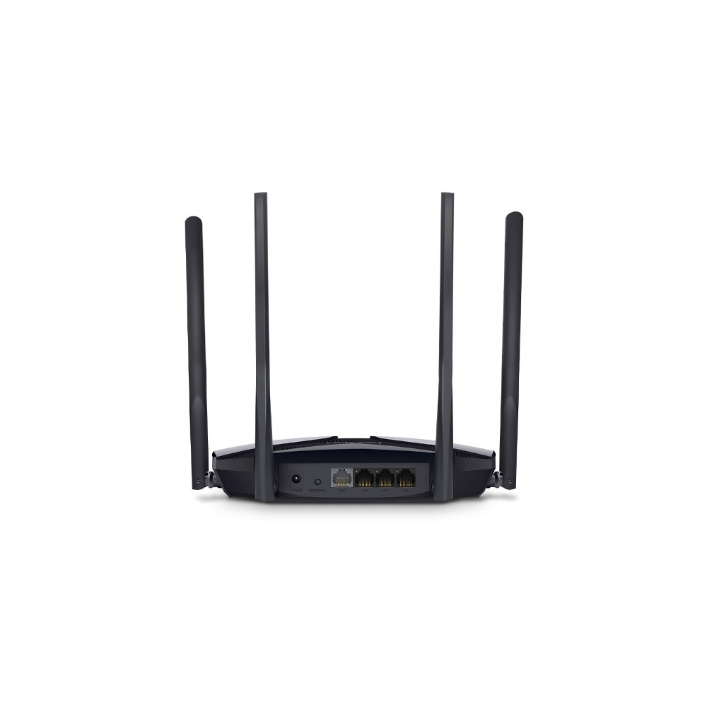 Mercusys MR80X routeur sans fil Gigabit Ethernet Bi-bande (2,4 GHz   5 GHz) Noir