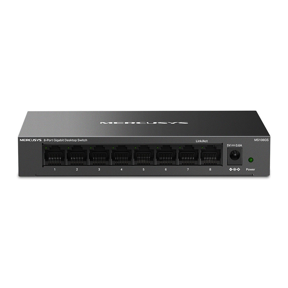 Mercusys MS108GS commutateur réseau Non-géré Gigabit Ethernet (10 100 1000) Noir Mercusys MS108GS commutateur réseau Non-géré Gigabit Ethernet (10 100 1000) Noir