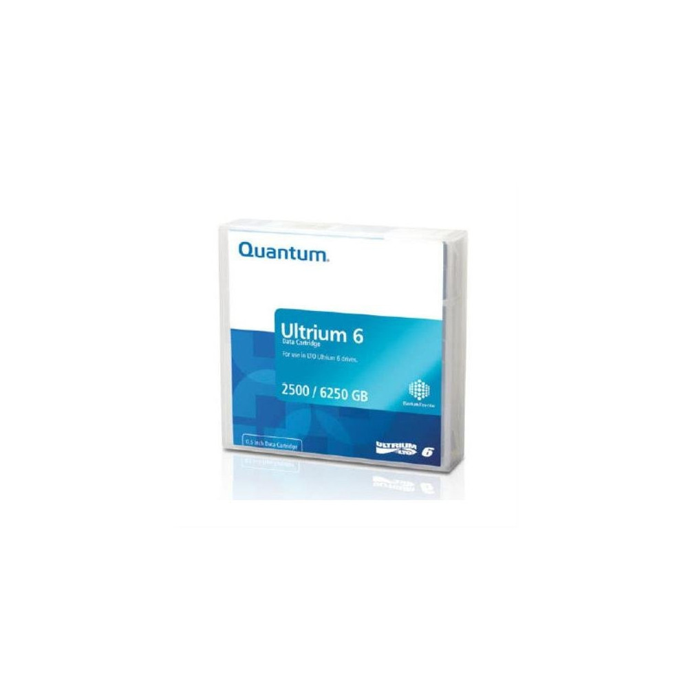 Quantum MR-L6MQN-01 support de stockage de secours Bande de données vierge 2,5 To LTO 1,26 cm Quantum MR-L6MQN-01 support de stockage de secours Bande de données vierge 2,5 To LTO 1,26 cm