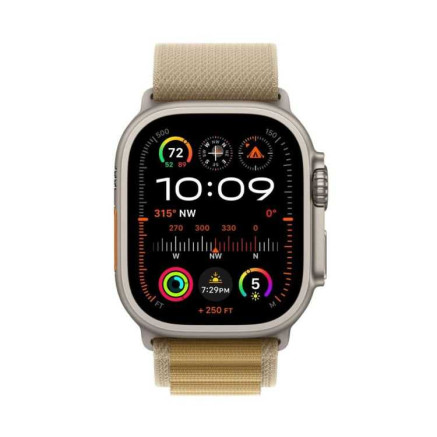 Apple Watch Ultra 2 - 49 mm - titanium naturel - montre intelligente avec Boucle Alpine - textile - | ECP Grossiste informatique
