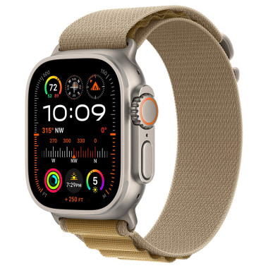 Apple Watch Ultra 2 - 49 mm - titanium naturel - montre intelligente avec Boucle Alpine - textile - | ECP Grossiste informatique