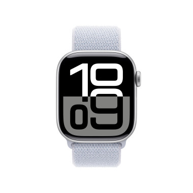 Apple Watch Series 10 (GPS + Cellular) - 42 mm - aluminium argent  - montre intelligente avec boucle sport - deux couches de