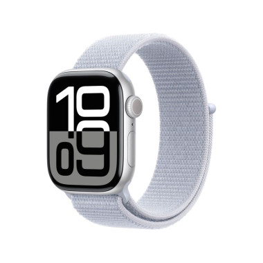 Apple Watch Series 10 (GPS + Cellular) - 42 mm - aluminium argent  - montre intelligente avec boucle sport - deux couches de
