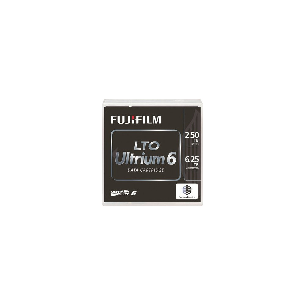 Fujifilm LTO Ultrium 6 tape Bande de données vierge 2,5 To 1,26 cm Fujifilm LTO Ultrium 6 tape Bande de données vierge 2,5 To 1,26 cm