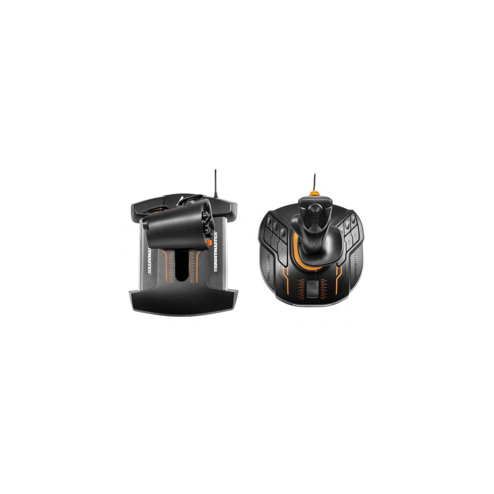 Thrustmaster T-16000M FCS Hotas Noir, Orange USB Joystick Analogique Numérique MAC, PC