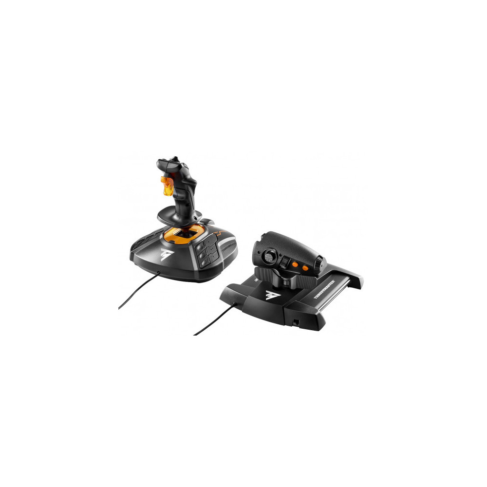Thrustmaster T-16000M FCS Hotas Noir, Orange USB Joystick Analogique Numérique MAC, PC
