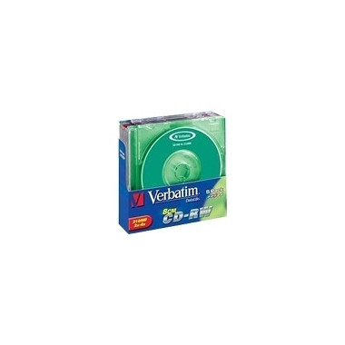 Verbatim Mini CD-RW 210MB 2x-4x 8cm SC color 5pk 210 Mo 5 pièce(s)