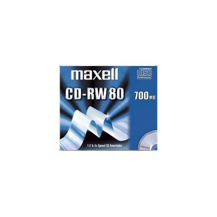 Maxell CD-RW 80 700MB Silver 1-4X, 10-Pack 700 Mo 10 pièce(s)