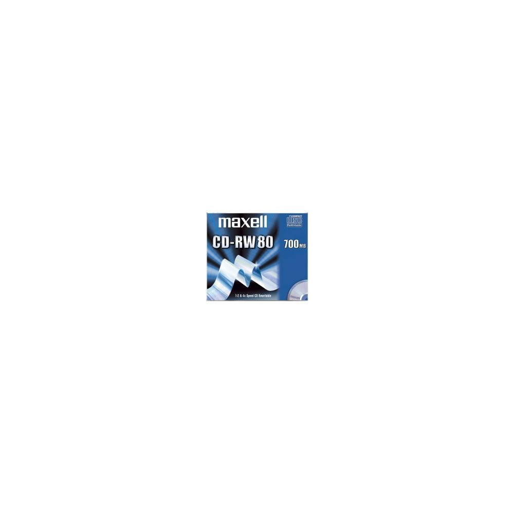 Maxell CD-RW 80 700MB Silver 1-4X, 10-Pack 700 Mo 10 pièce(s) Maxell CD-RW 80 700MB Silver 1-4X, 10-Pack 700 Mo 10 pièce(s)