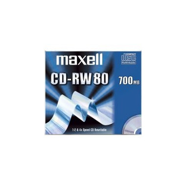 Maxell CD-RW 80 700MB Silver 1-4X, 10-Pack 700 Mo 10 pièce(s)